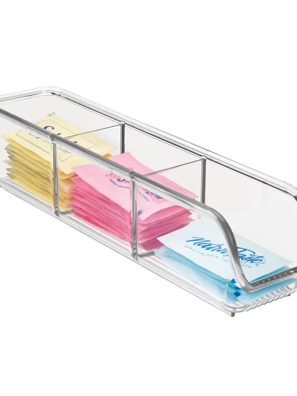 Clear Acrylic 3-Compartment set of 3 organizer for tea make up jewelry